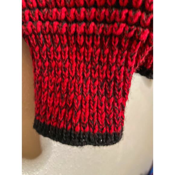 Vintage 90s Ivy Club Red and Black XL Sweater - Picture 8 of 10